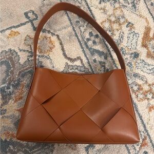 Mangopop Woven Faux Leather Bag - NWOT